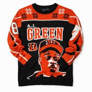 NFL Christmas Sweater 100% Acrylic Chase Brown